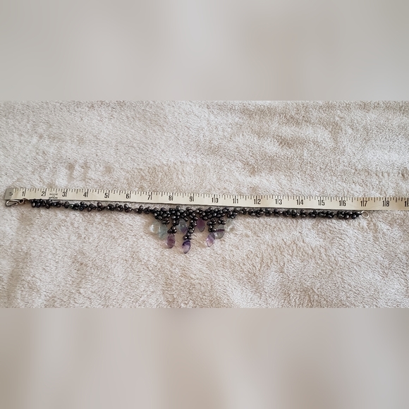 STUNNING!! Multicolor/Peacock Cascade Necklace - Picture 11 of 11